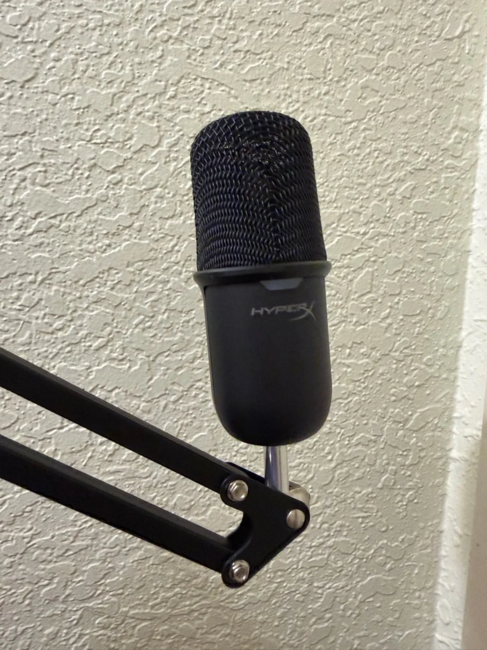 HyperX Microphone with an Amazon arm boom